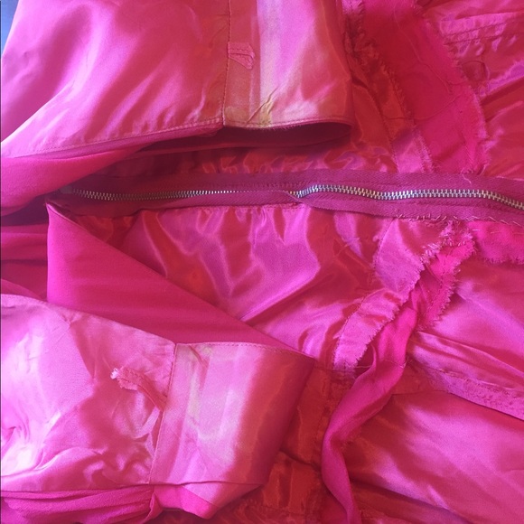 Vintage 1950s Bright Pink Chiffon Cocktail Dress - Picture 12 of 12